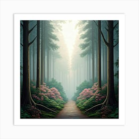 Path In The Woods 1 Art Print