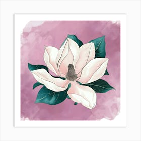 Magnolia Flower 3 Art Print