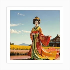 Creative Geisha Artwork 30 Art Print