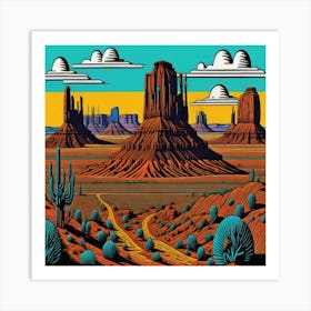 Monument Valley Art Print