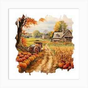 Pumpkin Patch 1 Art Print