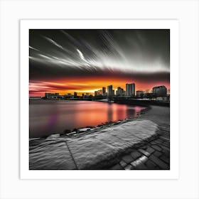 Long Exposure Cityscape Art Print