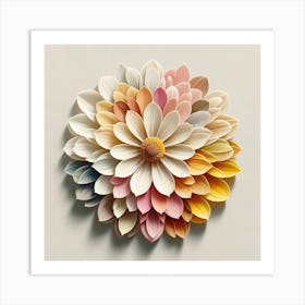 Paper Flower 1 Art Print