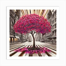 Tree In The City Art Print