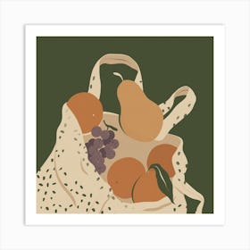 Farmers Market Fruits Art Print