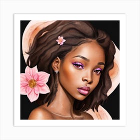 Afro-American Beauty Art Print