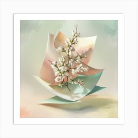 Paper Flower 1 Art Print