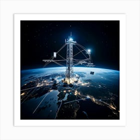 An Abstract Representation Of Britains Telecom Achievements Captured Overseas In Concept Art Its (7) Art Print