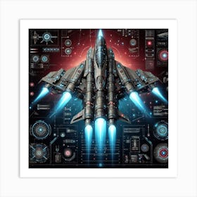 Spaceship 54 Art Print