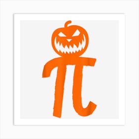 Funny Pumpkin Pi Pie Costume Teacher Halloween Art Print