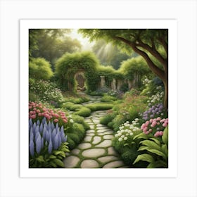 Garden Path Art Print