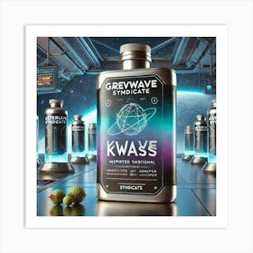 A Futuristic Drink Called Gravwave Kvass, Inspired Art Print