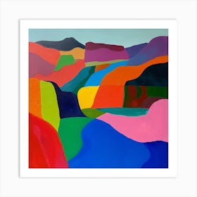 Abstract Travel Collection Colombia 1 Art Print