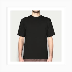 Black T - Shirt Art Print