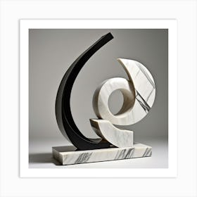 Abstract Marble Sculpture 1 Art Print
