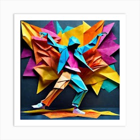 Origami Dancer 64 Art Print