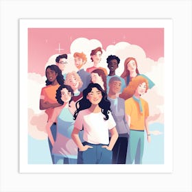 Group Of People Art Print