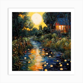 Riverside Dreams Canvas Art Print