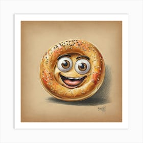 Bagel 14 Art Print