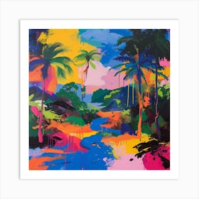 Abstract Travel Collection Jamaica 2 Art Print