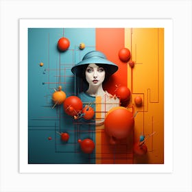 Colourful Abstract  Art Art Print