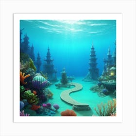 Underwater City Art Print