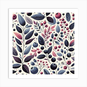 Scandinavian Art, Aronia berries ​ 1 Art Print