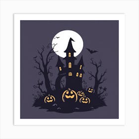 Halloween Pumpkins Art Print