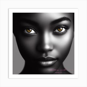 Pretty Brown Eyes Art Print