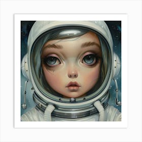 Space Girl 2 Art Print