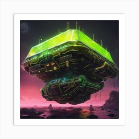 Cuboid UFO Art Print