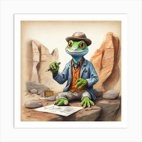 Gecko 7 Art Print