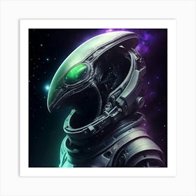 Alien Astronaut Art Print