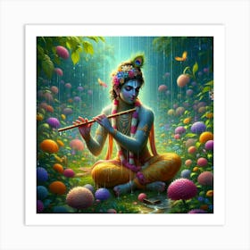 Lord Krishna 4 Art Print