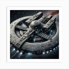 Nebula Interdictor Electronic Warfare Support Ship 1024 Art Print