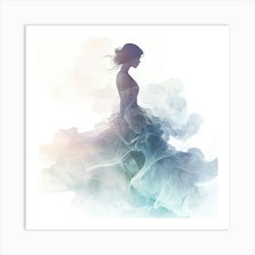 Girl In A Dress 4 Art Print