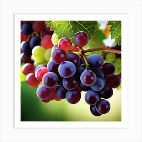 Grapes On The Vine 30 Art Print