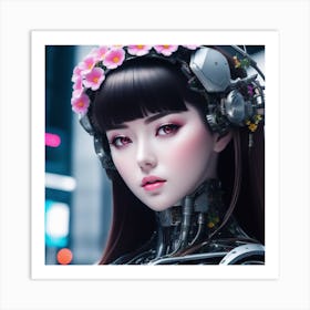 Robot Girl 4 Art Print