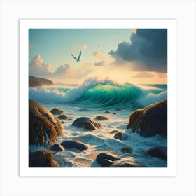 Seagulls Art Print