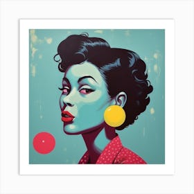 'Sexy Lady' Retro Art Print