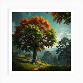 Tree In The Forest 1 Art Print