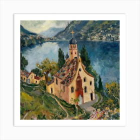 Kirche In Cassone, Gustav Klimt 14 Art Print