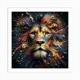 Lion Head 4 Art Print