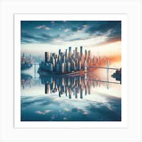 Futuristic Cityscape Art Print