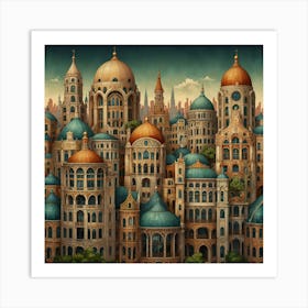 Fantasy City Art Print