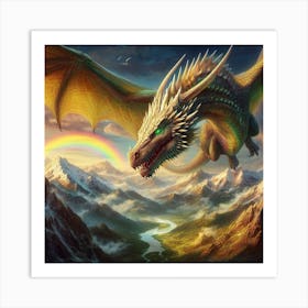 Rainbow Dragon Art Print