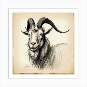 Goat Head 22 Art Print