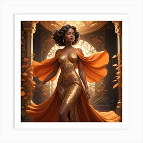 Golden Empress Art Print