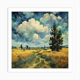 Landscape Vincent Van Gogh Art Print 2 Art Print