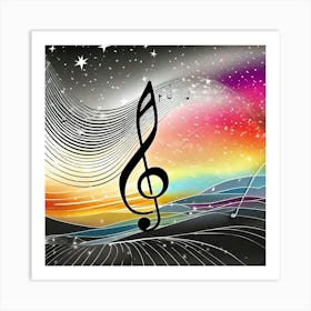 Music Note Art Print